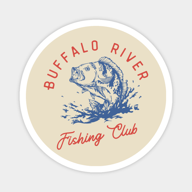 Buffalo River Fishing Club Magnet by Crossbar Apparel